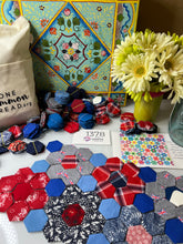 Load image into Gallery viewer, British Empire, 1" Hexagon Comfort Quilt Kit, 550 pieces