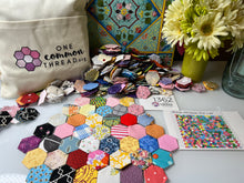 Load image into Gallery viewer, Cupcake Sprinkles, 1" Hexagons 620 piece Comfort Quilt Kit