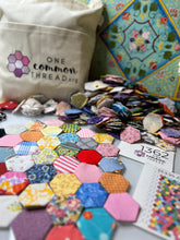 Load image into Gallery viewer, Cupcake Sprinkles, 1" Hexagons 620 piece Comfort Quilt Kit