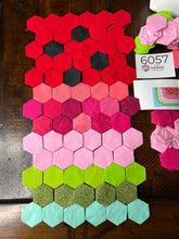Load image into Gallery viewer, Holiday Quilt Watermelon Summer Square and or Wall Hanging, 1&quot; Hexagons, 300 pieces