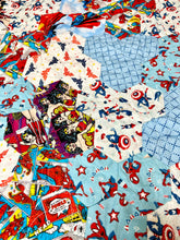 Load image into Gallery viewer, Superhero Baby, A Finished Baby Quilt