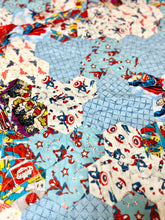 Load image into Gallery viewer, Superhero Baby, A Finished Baby Quilt