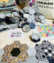 Load image into Gallery viewer, Art Deco, 1" Hexagon Comfort Quilt Kit, 550 pieces