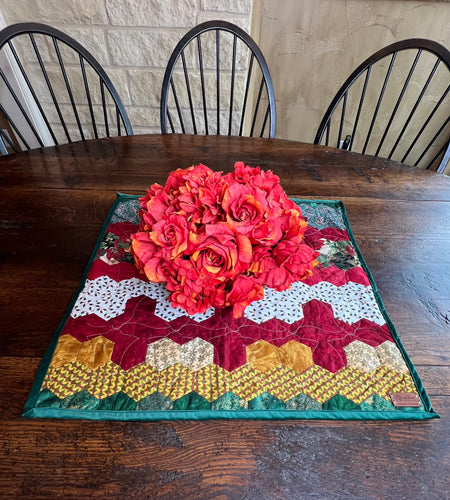 Bells of Christmas, A Finished Table Square
