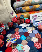 Load image into Gallery viewer, American Adventure, 1" Hexagons 620 piece Comfort Quilt Kit