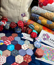 Load image into Gallery viewer, American Adventure, 1" Hexagons 620 piece Comfort Quilt Kit