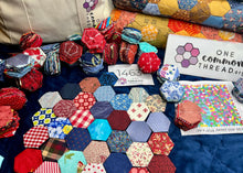 Load image into Gallery viewer, American Adventure, 1" Hexagons 620 piece Comfort Quilt Kit