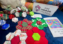 Load image into Gallery viewer, December on My Mind, 1" Hexagon Comfort Quilt Kit, 500 pieces
