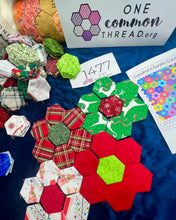 Load image into Gallery viewer, December on My Mind, 1" Hexagon Comfort Quilt Kit, 500 pieces