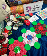 Load image into Gallery viewer, Almost Christmas, 1" Hexagon Comfort Quilt Kit, 550 pieces