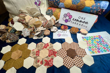 Load image into Gallery viewer, Down By The River, 1" Hexagon Comfort Quilt Kit, 550 pieces
