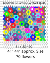 Load image into Gallery viewer, December on My Mind, 1" Hexagon Comfort Quilt Kit, 500 pieces