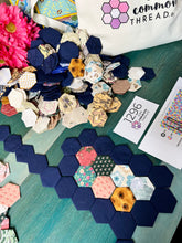 Load image into Gallery viewer, Blessed, 1" Hexagon Table Runner Kit or Comfort Quilt kit, 620 pieces
