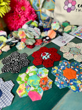 Load image into Gallery viewer, I Like to Look For Rainbows, 1" Hexagons 600 piece, Comfort Throw Quilt Kit