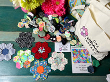 Load image into Gallery viewer, I Like to Look For Rainbows, 1" Hexagons 600 piece, Comfort Throw Quilt Kit