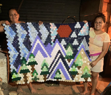 Load image into Gallery viewer, Midnight in the Mountains, A Finished Quilt