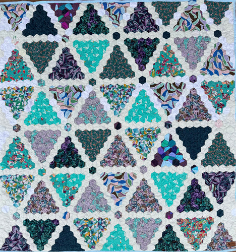 Caspian Path, A Finished Quilt