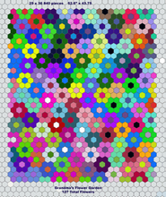 Load image into Gallery viewer, Possible Elements,  1&quot; Hexagons Throw Quilt Kit, 950 pieces