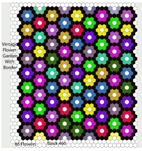 Load image into Gallery viewer, I Often Go Walking in Spring,  1&quot; hexagons Throw Quilt Kit, 1200 pieces