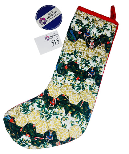 Joyful Nutcracker Christmas, A Finished Christmas Stocking