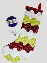 Load image into Gallery viewer, Over the River and Through the Woods, Finished Christmas Stocking