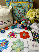 Load image into Gallery viewer, Santa Cruz Beach Boardwalk, 1&quot; Hexagons 1100 piece, Throw Quilt Kit