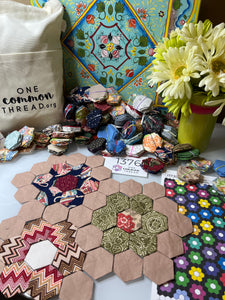 Huntington Beach, 1" Hexagons 1100 piece, Throw Quilt Kit