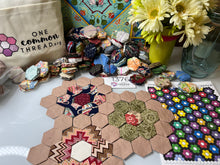 Load image into Gallery viewer, Huntington Beach, 1&quot; Hexagons 1100 piece, Throw Quilt Kit