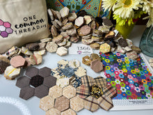 Load image into Gallery viewer, Brown Sugar,  1&quot; Hexagons Throw Quilt Kit, 950 pieces