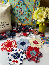 Load image into Gallery viewer, God Bless America, 1&quot; Hexagons 520 piece Comfort Quilt Kit