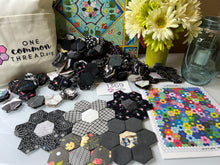Load image into Gallery viewer, Tickling the Keys,  1&quot; Hexagons Throw Quilt Kit, 950 pieces