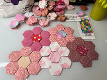 Load image into Gallery viewer, Color Me Pink, 1&quot; Hexagon Table Runner Kit, 260 pieces