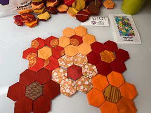 Orange You Glad I Didn't Say Banana, 1" Hexagon Table Runner Kit, 260 pieces