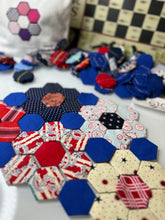 Load image into Gallery viewer, This Land Is My Land, This Land is Your Land, 1&quot; Hexagon Table Runner Kit, 375 pieces