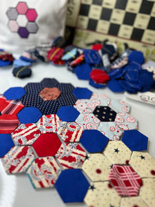 This Land Is My Land, This Land is Your Land, 1" Hexagon Table Runner Kit, 375 pieces