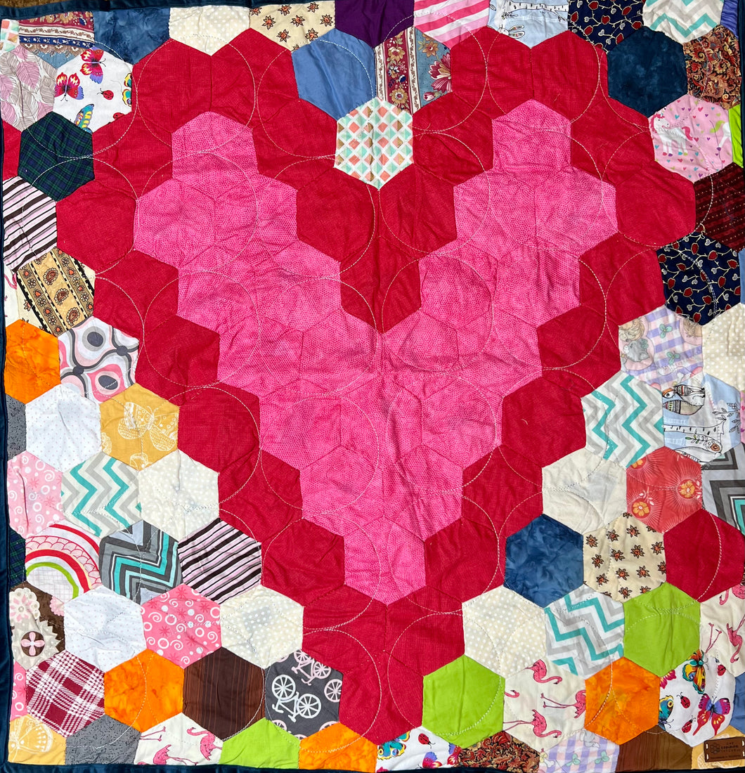 Big Heart Baby, A Finished Baby Quilt