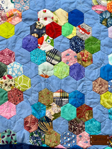 Beautiful Honeycombs, A Finished Quilt