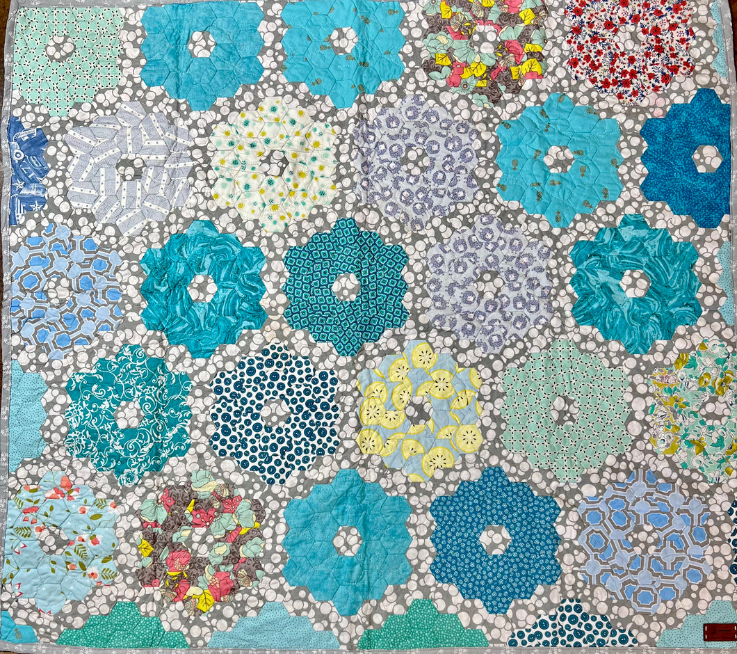 Turquoise Lemonade, A Finished Quilt