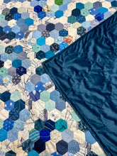 Load image into Gallery viewer, Ocean Blue, A Finished Quilt