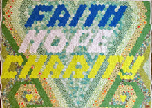Load image into Gallery viewer, Faith Hope and Charity, A Finished Quilt