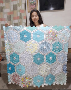 Turquoise Lemonade, A Finished Quilt