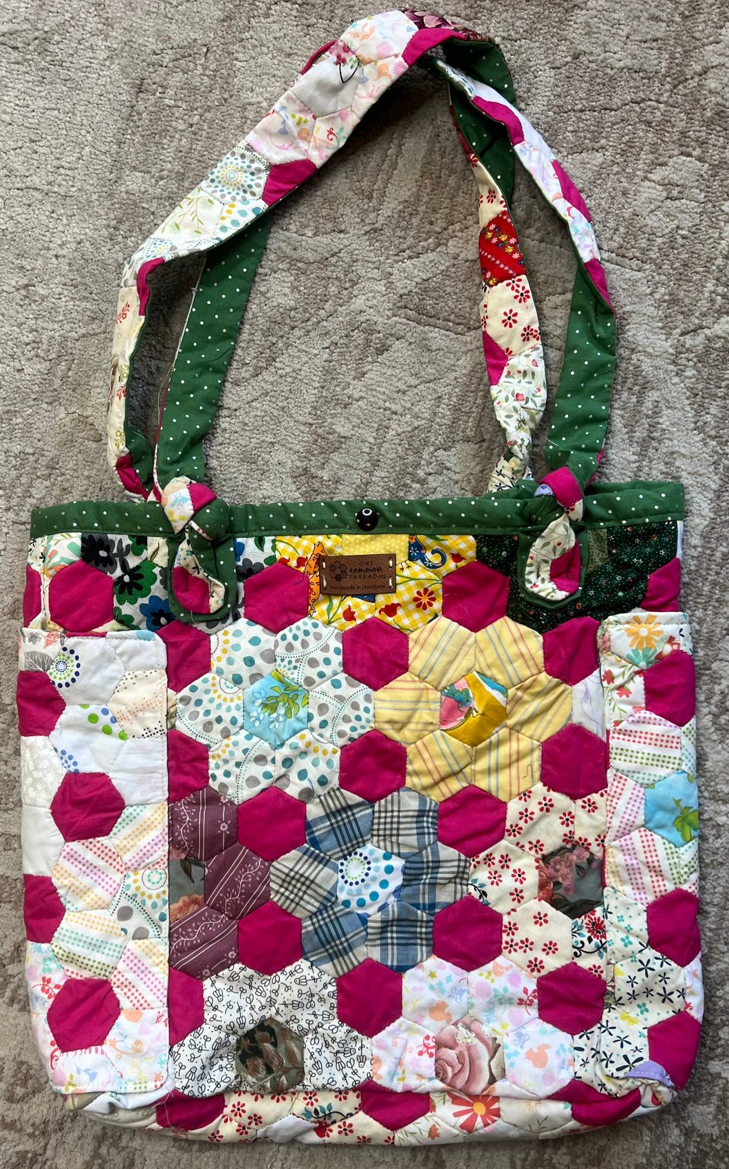 Miramar Beach, Multi Pocket Hexagon Bag