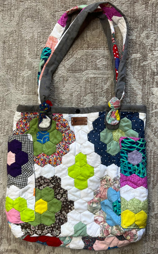 Myrtos Beach, Multi Pocket Hexagon Bag