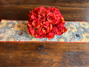 Faded Blue, A Finished Table Runner