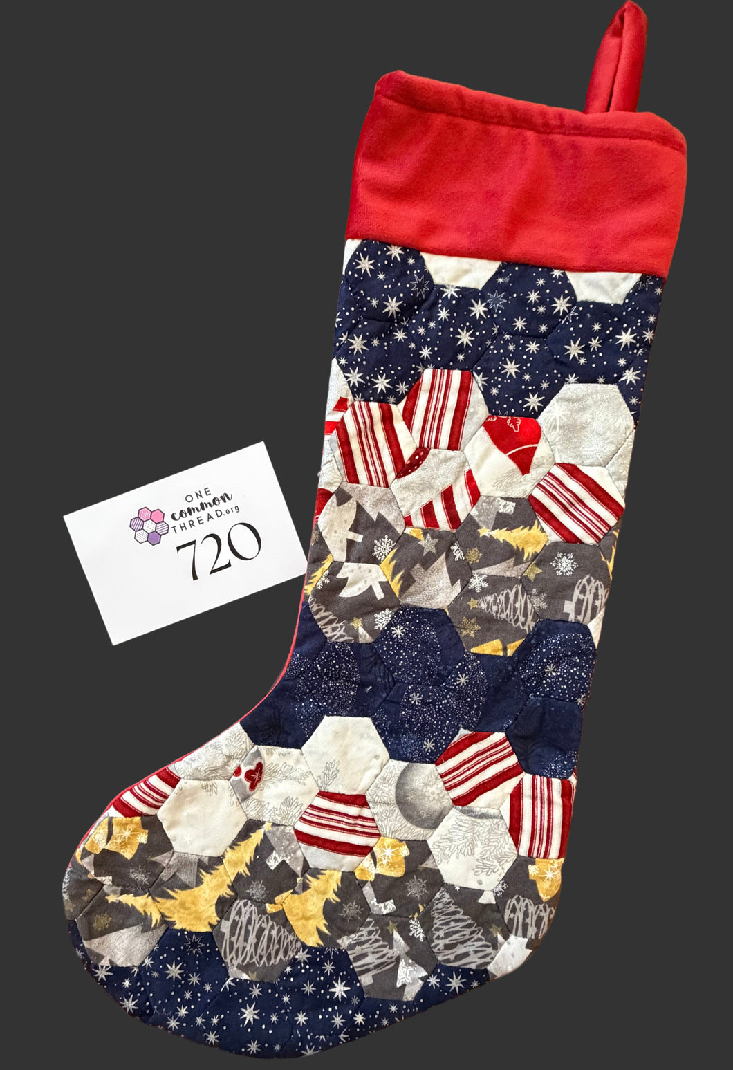 Snowing Everyday, A Finished Christmas Stocking