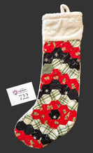 Load image into Gallery viewer, Holly Jolly Christmas, A Finished Christmas Stocking