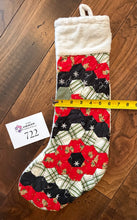 Load image into Gallery viewer, Holly Jolly Christmas, A Finished Christmas Stocking