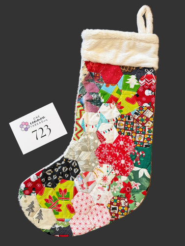 Christmas Lights, A Finished Christmas Stocking