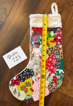 Load image into Gallery viewer, Christmas Lights, A Finished Christmas Stocking