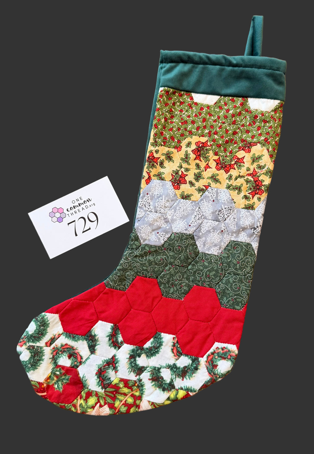 Santa Tell Me, A Finished Christmas Stocking